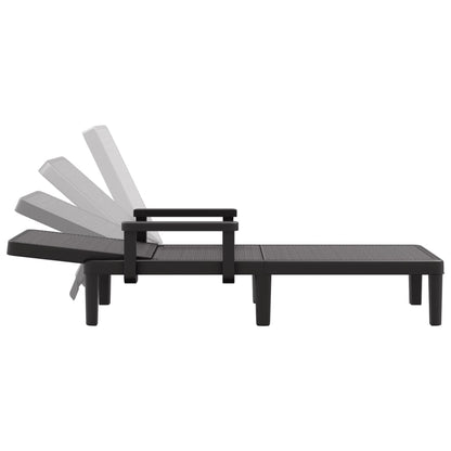 4-Way Height Adjustable Sun Lounger in Polypropylene