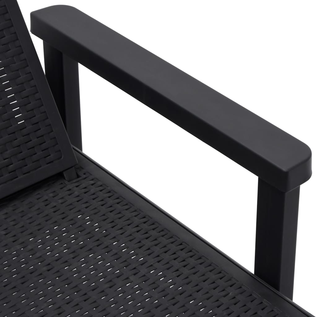 4-Way Height Adjustable Sun Lounger in Polypropylene