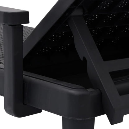 4-Way Height Adjustable Sun Lounger in Polypropylene