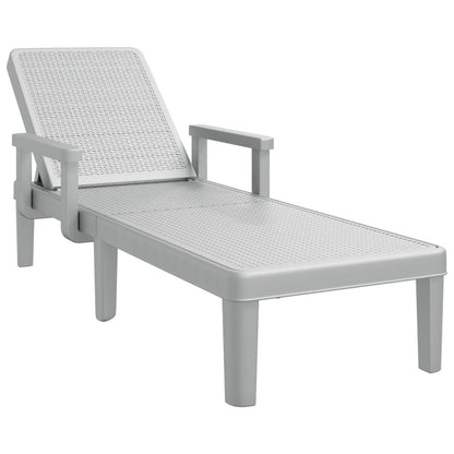4-Way Height Adjustable Sun Lounger in Polypropylene