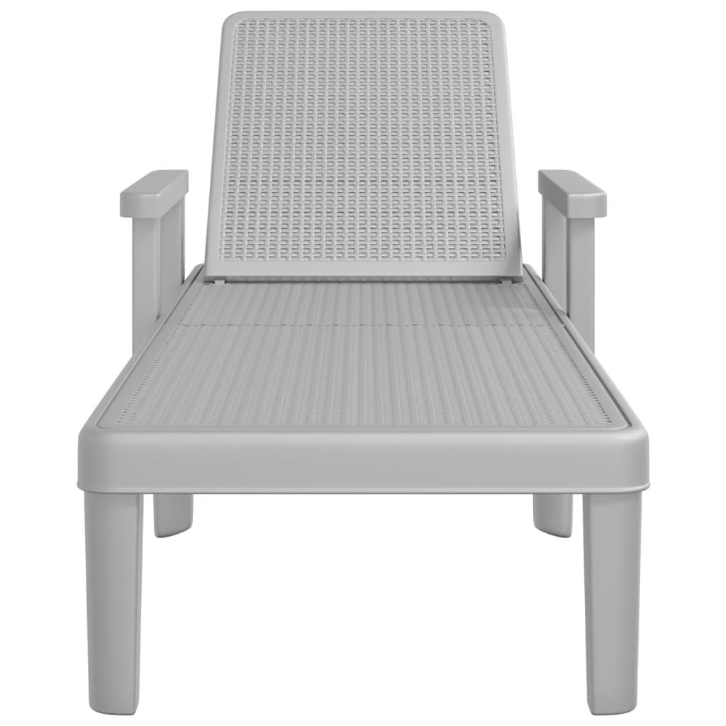 4-Way Height Adjustable Sun Lounger in Polypropylene