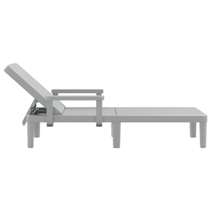 4-Way Height Adjustable Sun Lounger in Polypropylene