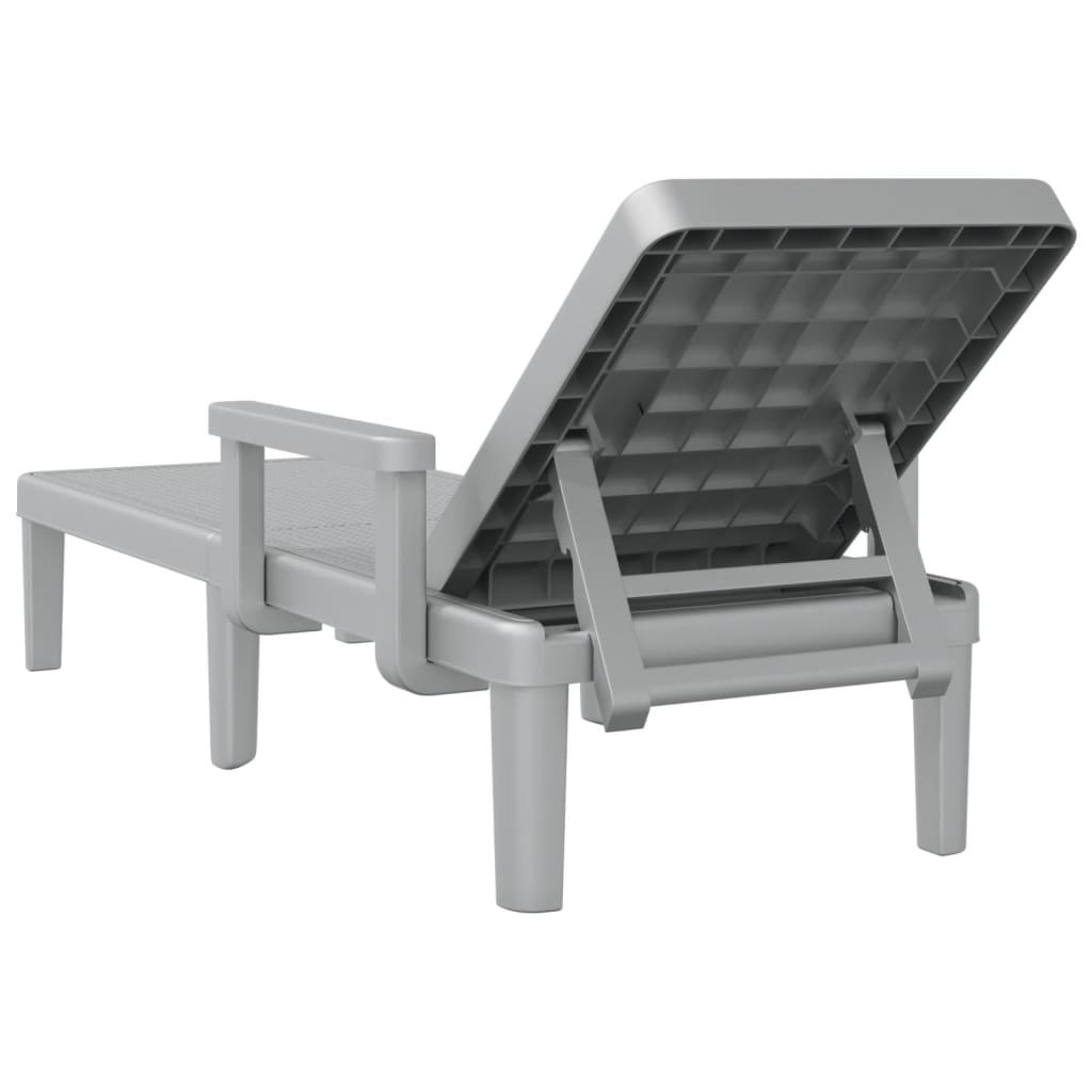 4-Way Height Adjustable Sun Lounger in Polypropylene