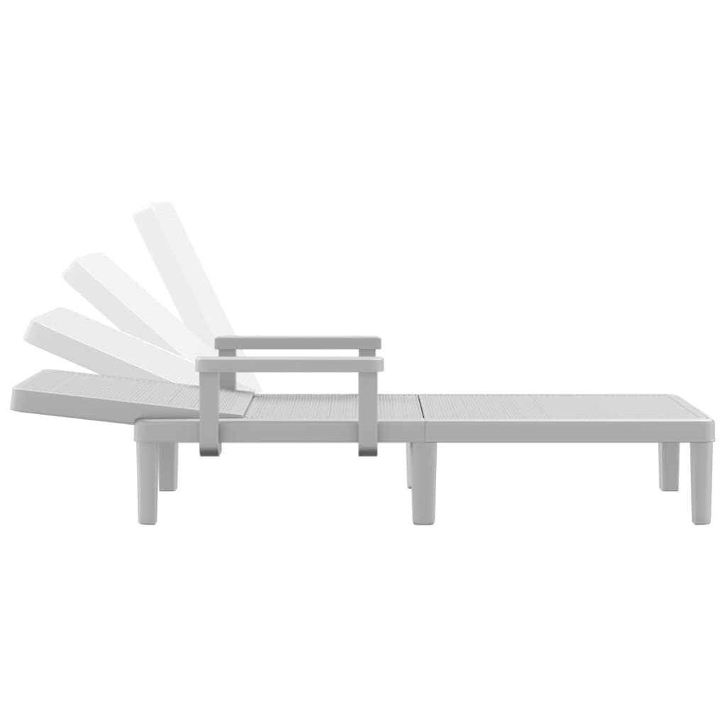 4-Way Height Adjustable Sun Lounger in Polypropylene