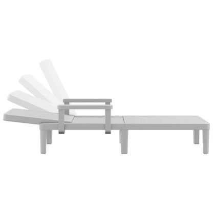 4-Way Height Adjustable Sun Lounger in Polypropylene