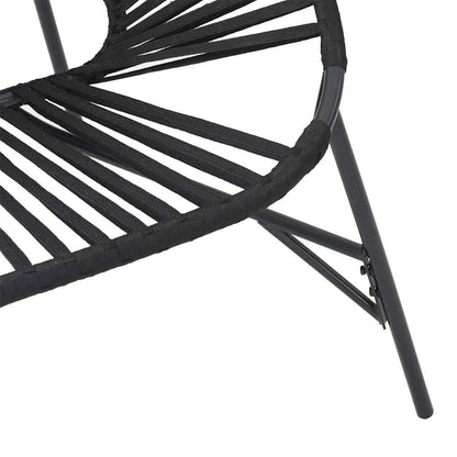 Garden Chair Set with Table in Poly Rattan - 3 pcs