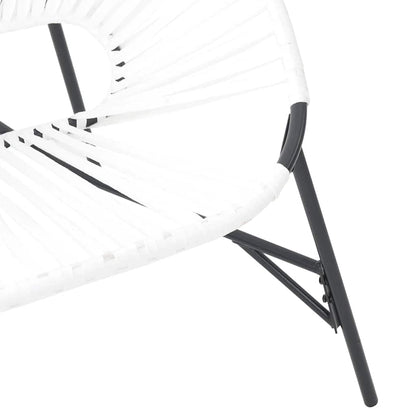 Garden Chair Set with Table in Poly Rattan - 3 pcs