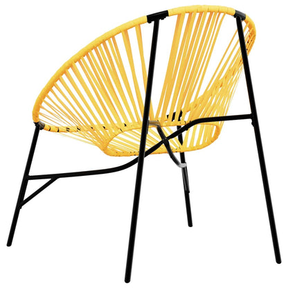 Garden Chair Set with Table in Poly Rattan - 3 pcs