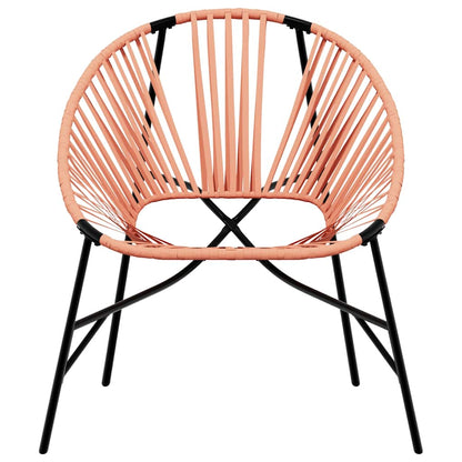 Garden Chair Set with Table in Poly Rattan - 3 pcs
