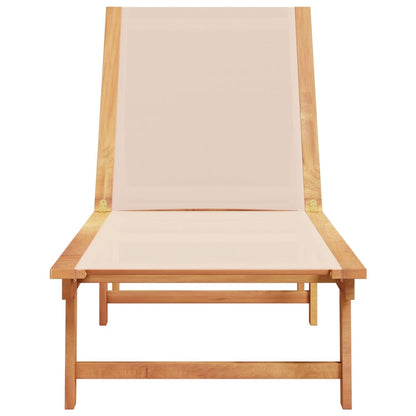 Solid Wood Acacia Sun Lounger