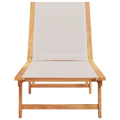 Solid Wood Acacia Sun Lounger