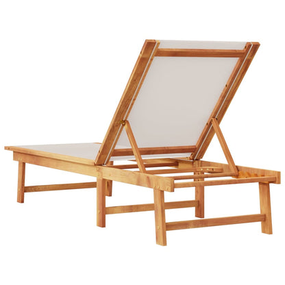 Solid Wood Acacia Sun Lounger