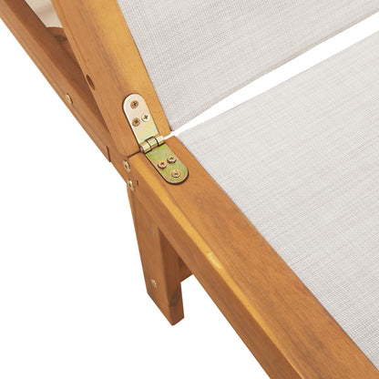 Solid Wood Acacia Sun Lounger
