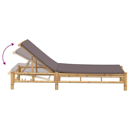 Bamboo Sun Lounger with Optional Cushions