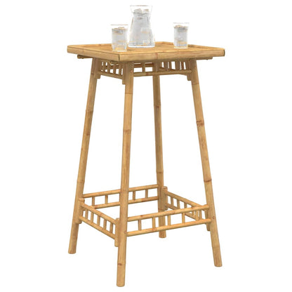 Bamboo Patio Chairs Set with Round or Square Table