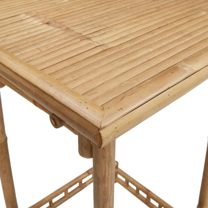 Bamboo Patio Chairs Set with Round or Square Table